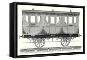 First-Class Wagon-null-Framed Stretched Canvas