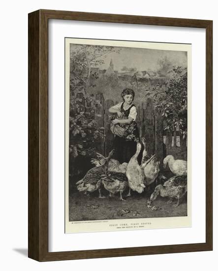 First Come, First Served-Ludwig Knaus-Framed Giclee Print