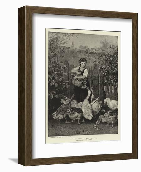 First Come, First Served-Ludwig Knaus-Framed Giclee Print