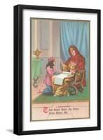 First Commandment Illustration-null-Framed Art Print