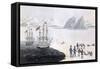 First Communication with the Natives of Prince Regent's Bay, 1818-John Sackheouse-Framed Stretched Canvas