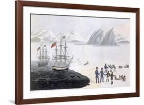 First Communication with the Natives of Prince Regent's Bay, 1818-John Sackheouse-Framed Giclee Print