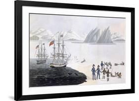 First Communication with the Natives of Prince Regent's Bay, 1818-John Sackheouse-Framed Giclee Print