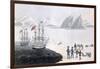 First Communication with the Natives of Prince Regent's Bay, 1818-John Sackheouse-Framed Giclee Print