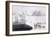 First Communication with the Natives of Prince Regent's Bay, 1818-John Sackheouse-Framed Giclee Print