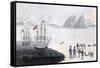 First Communication with the Natives of Prince Regent's Bay, 1818-John Sackheouse-Framed Stretched Canvas