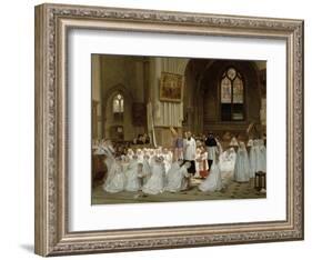 First Communion, 1867-Theophile Emmanuel Duverger-Framed Giclee Print