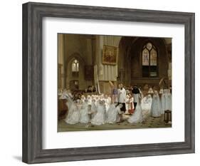 First Communion, 1867-Theophile Emmanuel Duverger-Framed Giclee Print