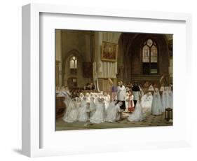 First Communion, 1867-Theophile Emmanuel Duverger-Framed Giclee Print