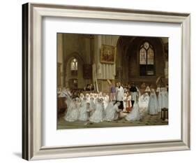 First Communion, 1867-Theophile Emmanuel Duverger-Framed Giclee Print