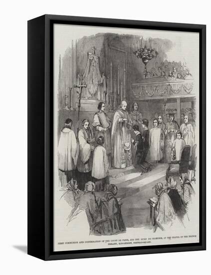 First Communion and Confirmation of the Count De Paris-null-Framed Stretched Canvas