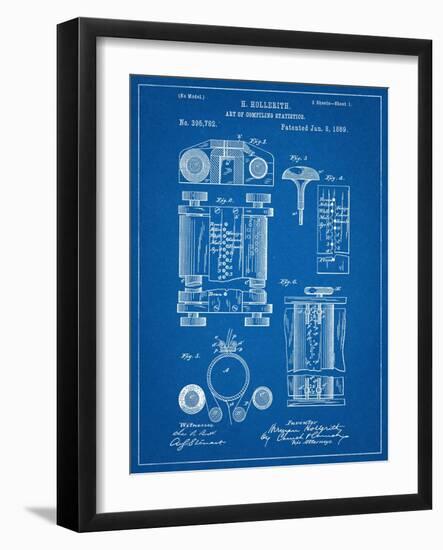 First Computer Patent 1889-null-Framed Art Print