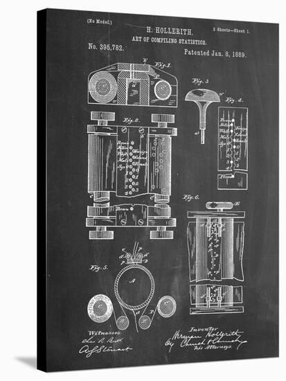 First Computer Patent 1889-null-Stretched Canvas