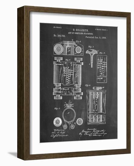 First Computer Patent 1889-null-Framed Art Print