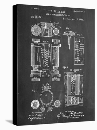 First Computer Patent 1889-null-Stretched Canvas