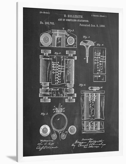 First Computer Patent 1889-null-Framed Premium Giclee Print