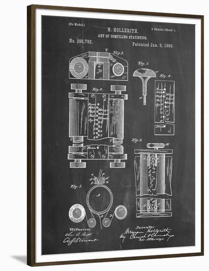 First Computer Patent 1889-null-Framed Premium Giclee Print