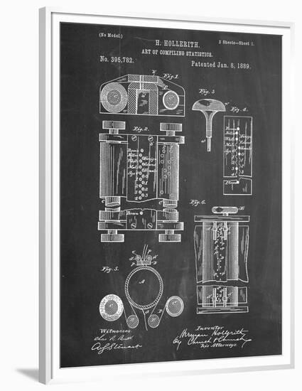 First Computer Patent 1889-null-Framed Premium Giclee Print