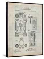 First Computer Patent 1889-Cole Borders-Framed Stretched Canvas