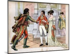 First Consul Gives the Hand of His Sister Caroline, to Joachim Murat-Jacques de Breville-Mounted Art Print
