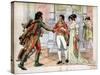 First Consul Gives the Hand of His Sister Caroline, to Joachim Murat-Jacques de Breville-Stretched Canvas