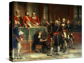 First Consul Receives the Oath the Section Presidents of the State Council, Dec. 25, 1899-Auguste Couder-Stretched Canvas