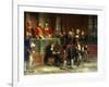 First Consul Receives the Oath the Section Presidents of the State Council, Dec. 25, 1899-Auguste Couder-Framed Art Print