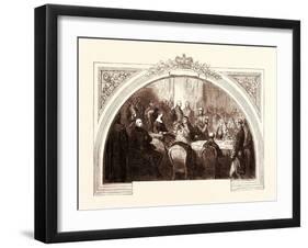 First Council of Queen Victoria, at Kensington Palace, June 20, 1837, Uk-null-Framed Giclee Print
