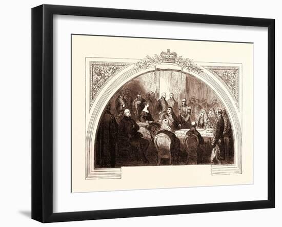 First Council of Queen Victoria, at Kensington Palace, June 20, 1837, Uk-null-Framed Giclee Print