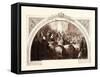 First Council of Queen Victoria, at Kensington Palace, June 20, 1837, Uk-null-Framed Stretched Canvas