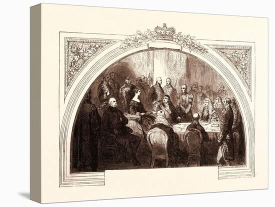 First Council of Queen Victoria, at Kensington Palace, June 20, 1837, Uk-null-Stretched Canvas