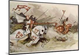 First Crusade a Cavalry Charge by the Knights of Saint John Against the Saracens-Adolf Closs-Mounted Photographic Print