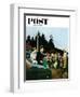 "First Day at Camp" Saturday Evening Post Cover, July 3, 1954-George Hughes-Framed Giclee Print