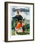 "First Day of School," Country Gentleman Cover, September 1, 1928-Haddon Sundblom-Framed Giclee Print