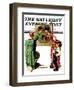 "First Day of School" or "Back to School" Saturday Evening Post Cover, September 14,1935-Norman Rockwell-Framed Giclee Print