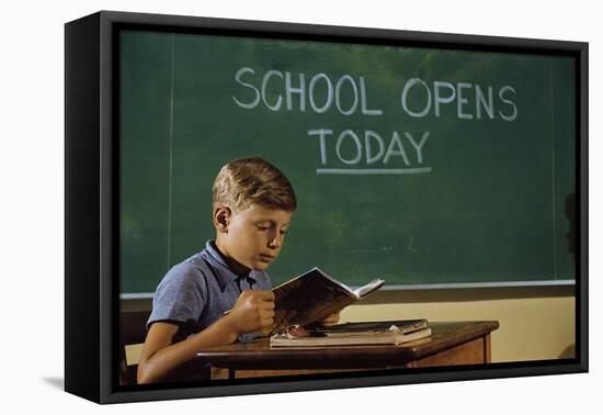 First Day of School-William P. Gottlieb-Framed Stretched Canvas