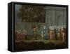 First Day of School-Jean Baptiste Vanmour-Framed Stretched Canvas