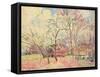 First Day of Spring in Moret, 1889-Alfred Sisley-Framed Stretched Canvas