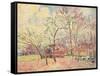 First Day of Spring in Moret, 1889-Alfred Sisley-Framed Stretched Canvas
