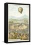 First Demonstration of a Hot Air Balloon by the Montgolfier Brothers, Annonay, France, 4 June 1783-null-Framed Stretched Canvas