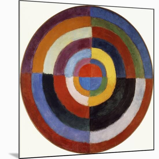 First Disc, 1912-Robert Delaunay-Mounted Giclee Print