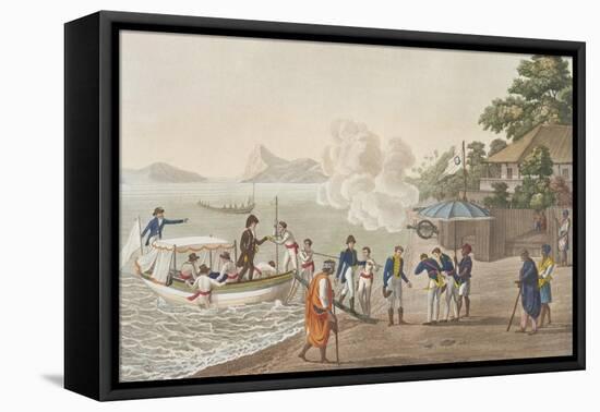 First Disembarkation of the French at the Portuguese Outpost at Dille-Felice Campi-Framed Stretched Canvas