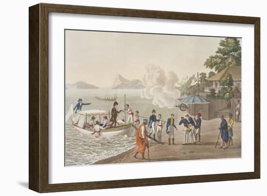 First Disembarkation of the French at the Portuguese Outpost at Dille-Felice Campi-Framed Giclee Print