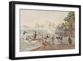 First Disembarkation of the French at the Portuguese Outpost at Dille-Felice Campi-Framed Giclee Print