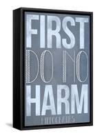 First Do No Harm Poster-null-Framed Stretched Canvas