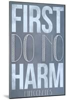 First Do No Harm Poster-null-Mounted Art Print