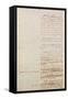 First Draft of the Constitution of the United States, 1787-American School-Framed Stretched Canvas