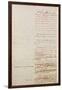 First Draft of the Constitution of the United States, 1787-American School-Framed Giclee Print