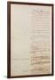 First Draft of the Constitution of the United States, 1787-American School-Framed Giclee Print