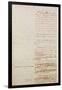 First Draft of the Constitution of the United States, 1787-American School-Framed Giclee Print